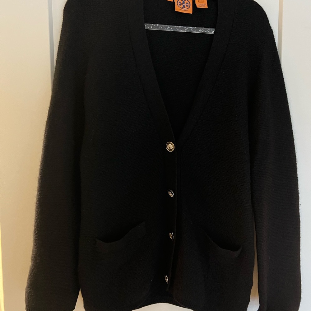 Tory Burch Cashmere Black Cardigan